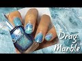 Easy Drag Marble Nails With No Special Tools