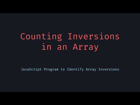 Counting Inversions in