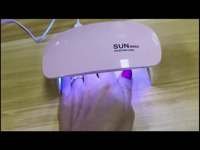 Secador De Uñas Lampara Uv Led Sun Mini - YouTube