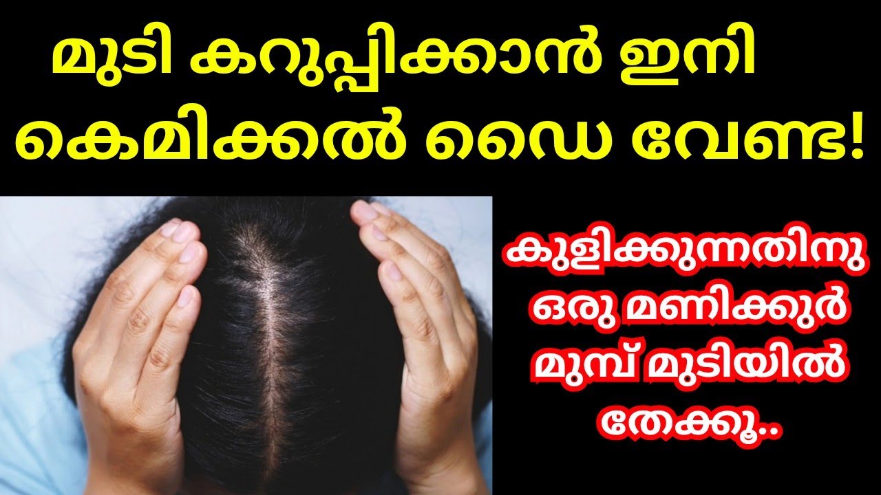 മുടി കറുപ്പിക്കാൻ ഇത്രയും എളുപ്പ വഴി ചെയ്തു നോക്കൂ | Effective Hair Dye | Natural Hair Dye #trending