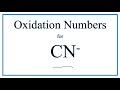 Oxidation Numbers in Cyanide Ion