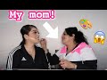 MY MOM DOES MY MAKEUP!! (HILARIOUS)