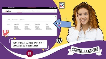 How to Create a Full-Width Off-Canvas Menu in Elementor | Elementskit off-canvas menu | Elementor