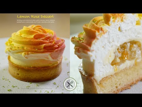 Lemon rose tart, from the video