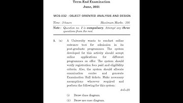 MCS - 32  June 2021 Question Paper
