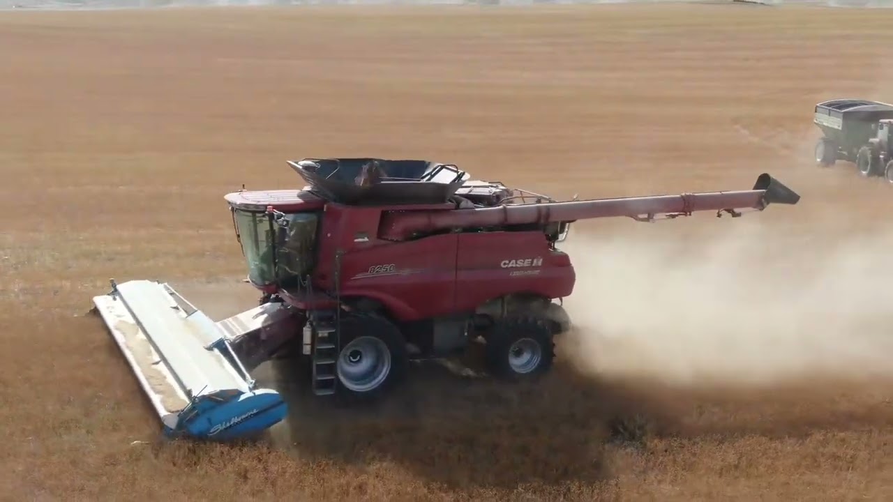 Flax harvest using a stripper header with green straw