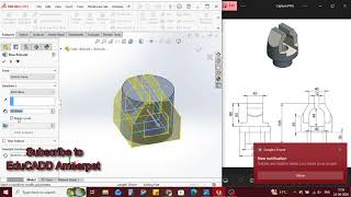 SOLIDWORKS Simple Part Modeling Tutorial | Combine, Extrude Boss & Extrude Cut | Beginner Friendly