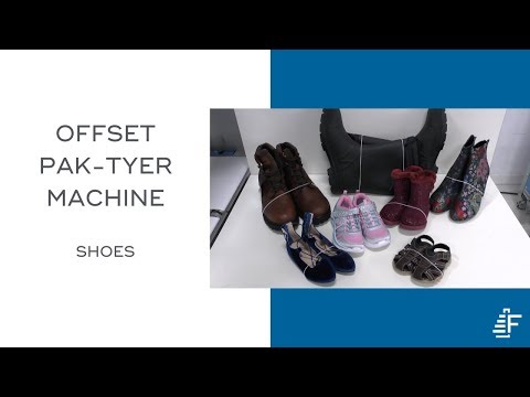 Shoe Pairs Tying Pak-Tyer Offset Tying Machine