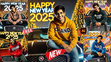Instagram Trending Happy New year Wala AI Photo Editing| New Year 2025 Editing| Bing AI