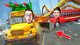 АДСКАЯ БИТВА НА САМЫХ ДЛИННЫХ АВТОБУСОВ В МИРЕ! COFFI VS ANDYFY В SNAKEYBUS