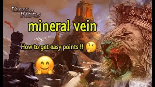 clash of kings Mineral vein/How to get easy points