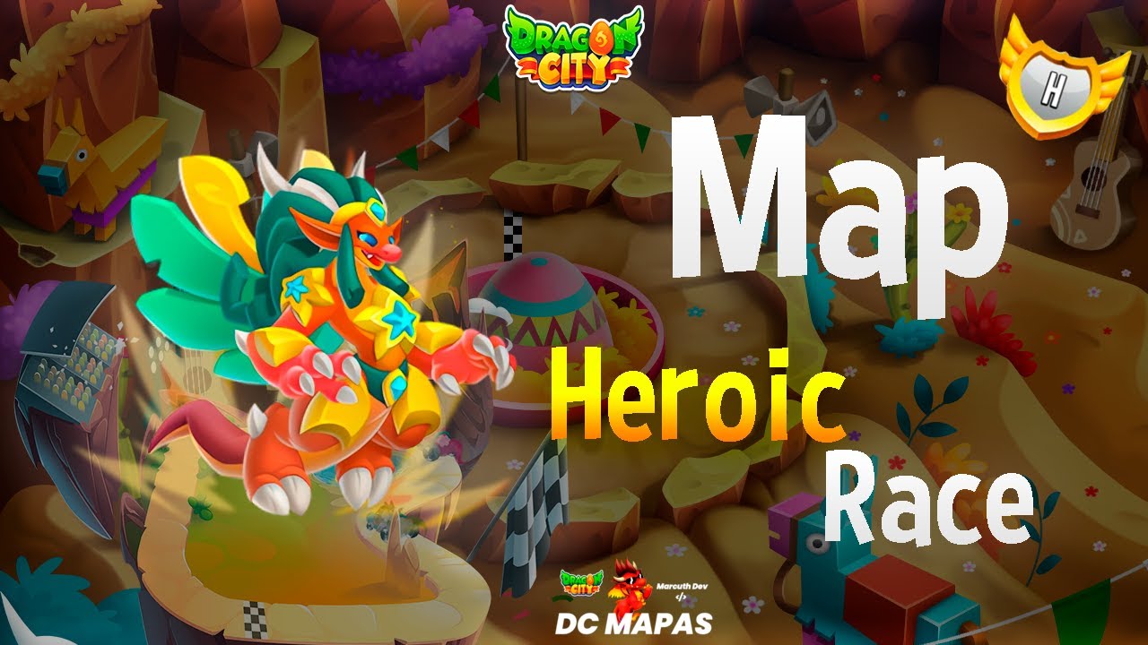Map Heroic Race (High Cinco Dragon) - Dragon City | DC Mapas [EN]
