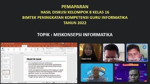 Kolaborasi Kelompok 8 Kelas 16 Bimtek Penguatan Kompetensi Guru Informatika SMP