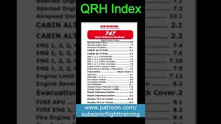 B747-400 QUICK REFERENCE HANDBOOK (QRH)