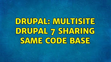 Drupal: Multisite Drupal 7 sharing same code base