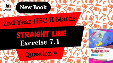 XII Maths | Unit 07 | Exercise 7.1 | Question 9 | Straight Line | New Book | Sindh Textbook Board