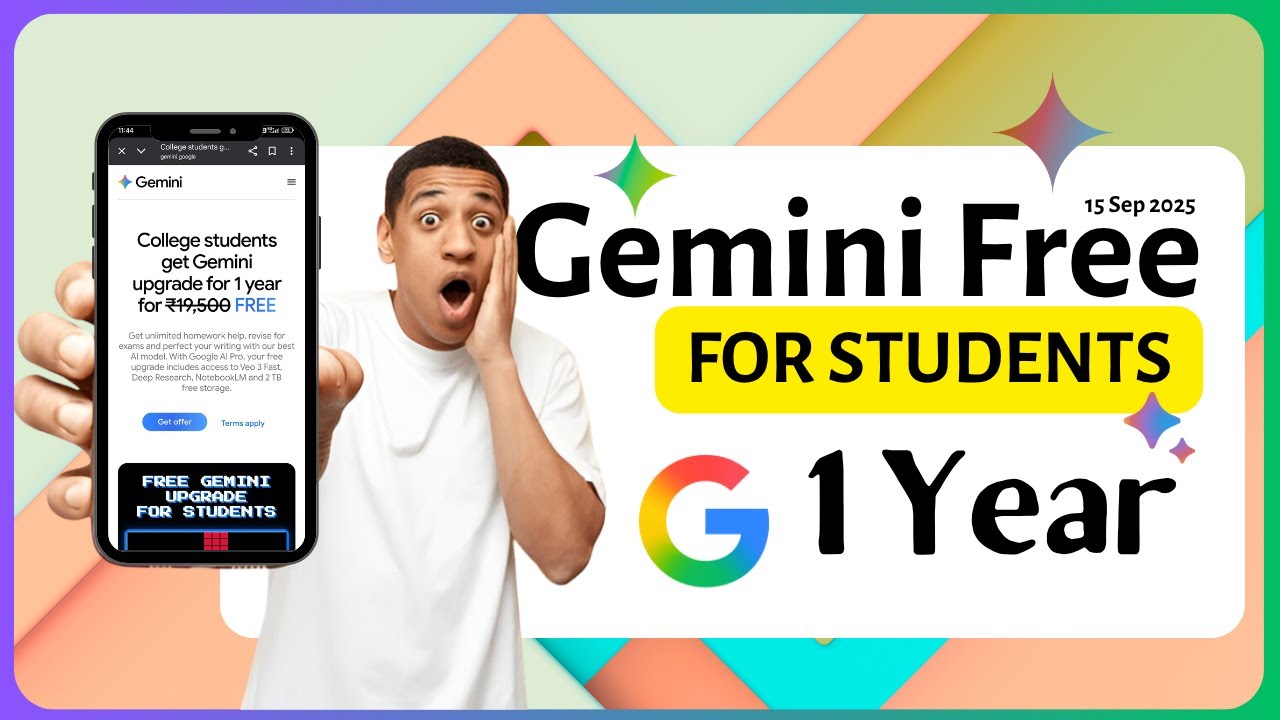 How to Get Gemini Pro & Google Al Pro FREE for Students in India for 1 ...