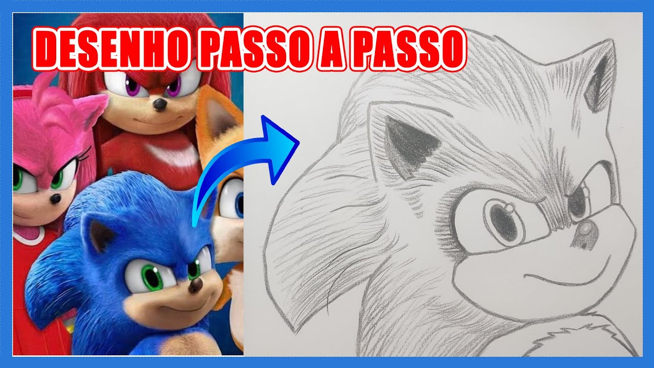 Hoje vamos aprender a desenhar o SONIC do FILME. Legal né? Assista o v