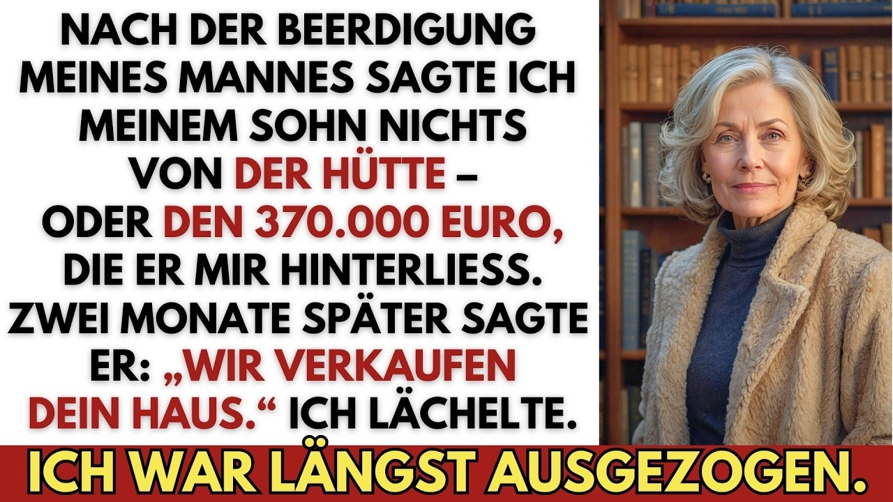 „Wir verkaufen dein Haus, Mutti.“ Diese Worte hörte ich vier Tage nach Reinhards Beerdigung von meinem eigenen Sohn, während seine Frau mit dem Handy durch meine Küche lief und Fotos für die...