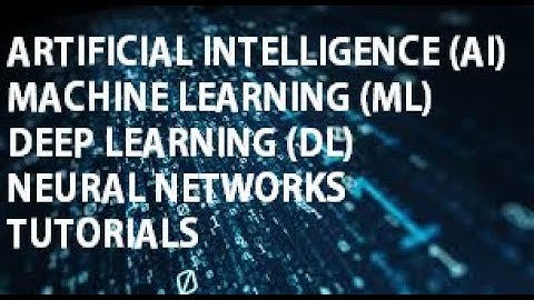 Introduction to Artificial Intelligence (AI), Machine Learning, Deep Learning, and Neural Networks