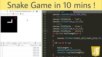 Build a snake game using JavaScript in 10 min !