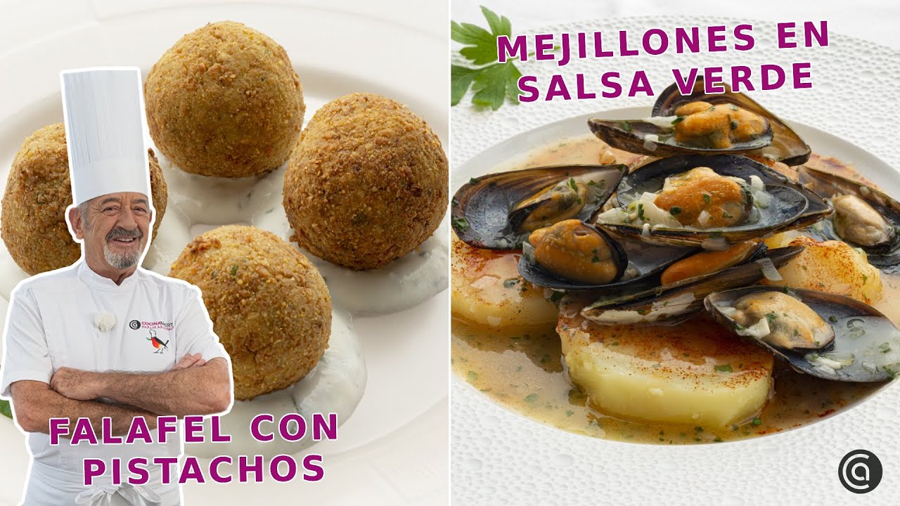FALAFEL con pistacho - Mejillones en salsa verde // Cocina Abierta de Karlos Arguiñano