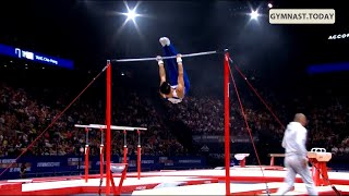 Top 3 in Men's High Bar Final - 2023 Paris Gymnastics World Challenge Cup