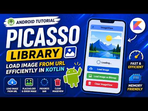 ANDROID - PICASSO LIBRARY || IMAGE PROCESSING || TUTORIAL IN KOTLIN