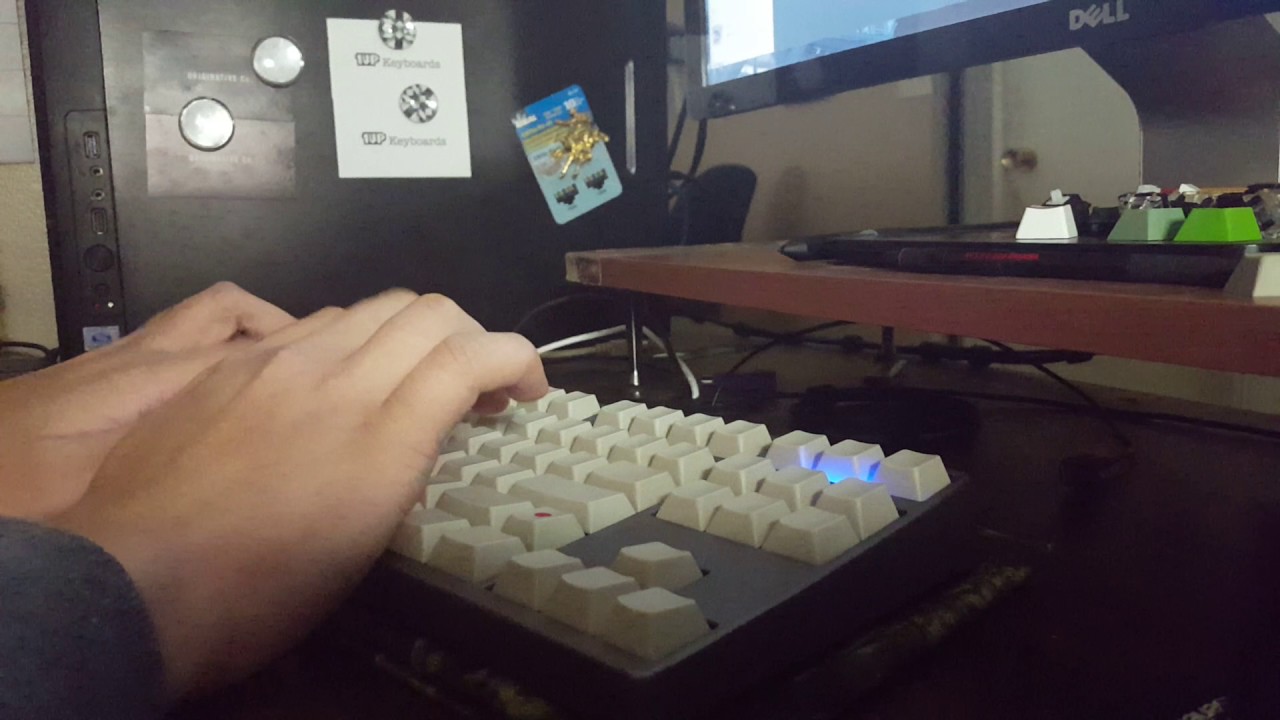 Hand Wired TKL 55g Gateron Yellow re-lubed w/Krytox 105