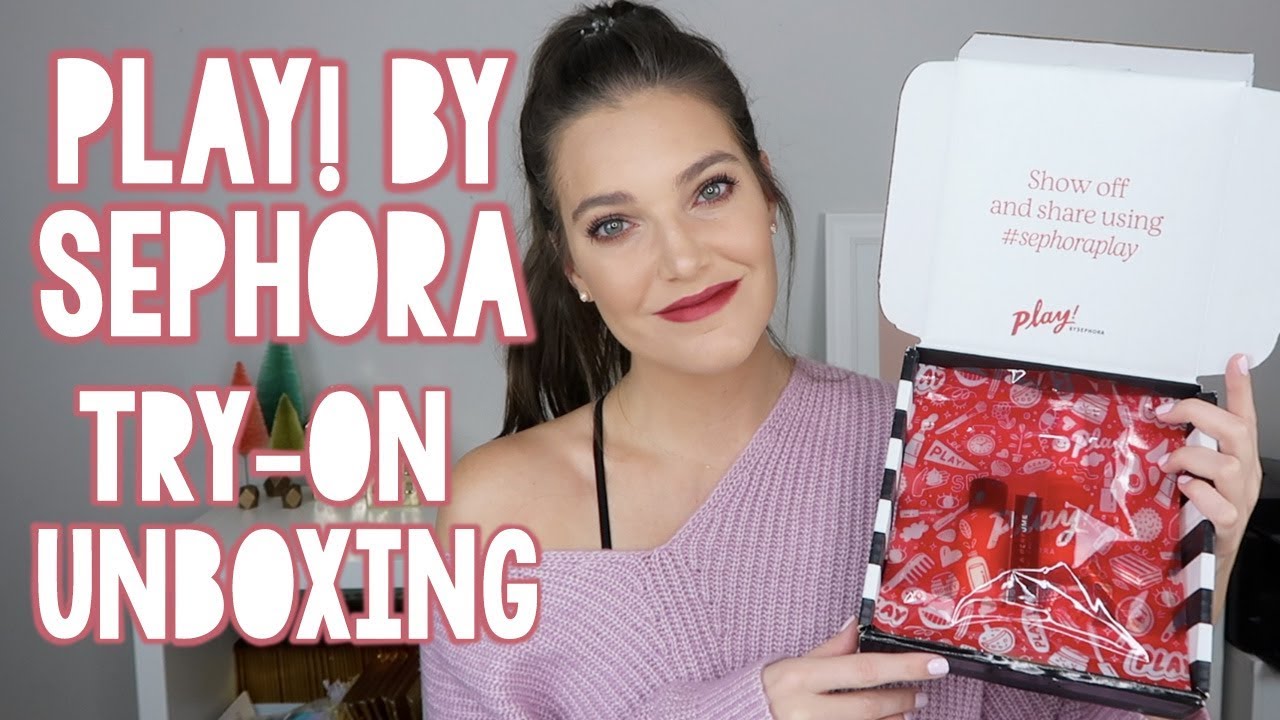 NOVEMBER PLAY! BY SEPHORA TRY-ON UNBOXING | Sarah Brithinee