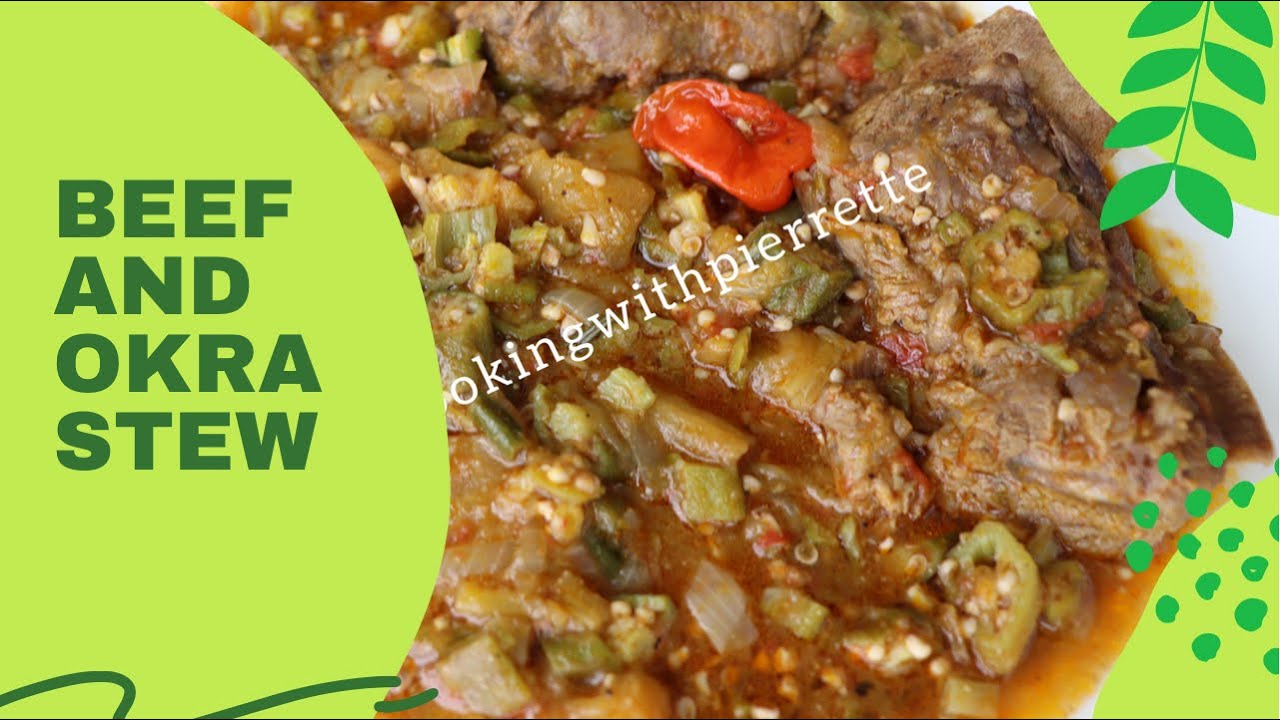 SAUCE GOMBO A LA VIANDE DE BOEUF / BEEF AND OKRA STEW YouTube