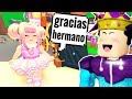 Le regalo a mi hermana su primer tren legendario en adopt me *roblox* 😊