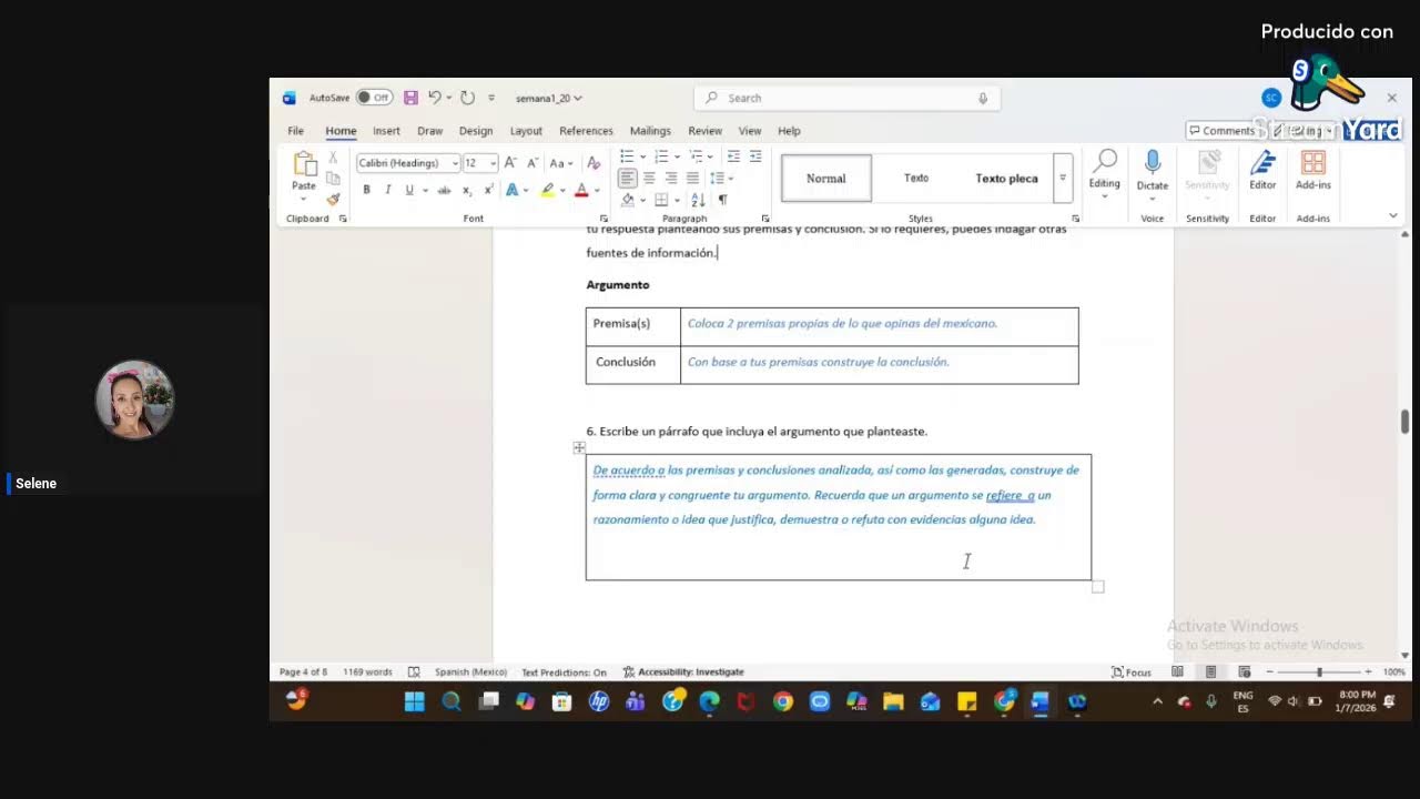 Semana 1 G78 sesión 1 M5 Argumentación