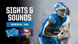 Mic'd up from NFC North clincher 🎙 | Extended Sights and Sounds: Lions at Vikings | 2023 Week 16