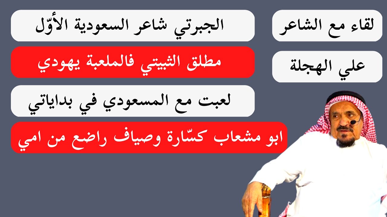 مع الشعراء (٢٩) لقاء مع الشاعر علي الهجلة - المدينة ٢١-٤-١٤٤٤ هـ