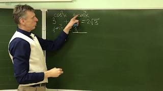 Задача Мишустина Решить уравнение 3^(cosx)^2+3^(sinx)^2=2sqrt(3)
