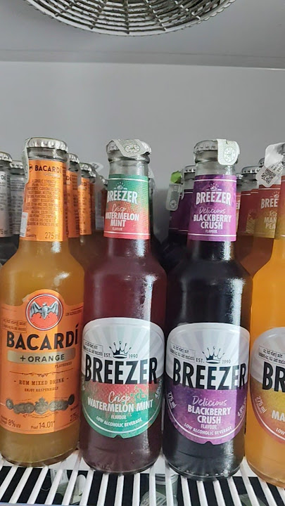 breezer and Bacardi    super flavous 🍈🍑🍒🍇🍉#like #breezer #brocode  #viralvideo #alcohol #like #drink