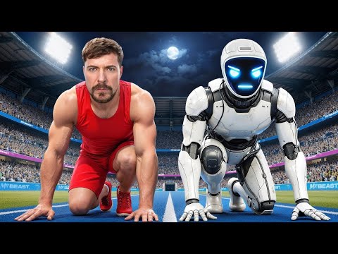 World S Fastest Man Vs Robot MrBeast