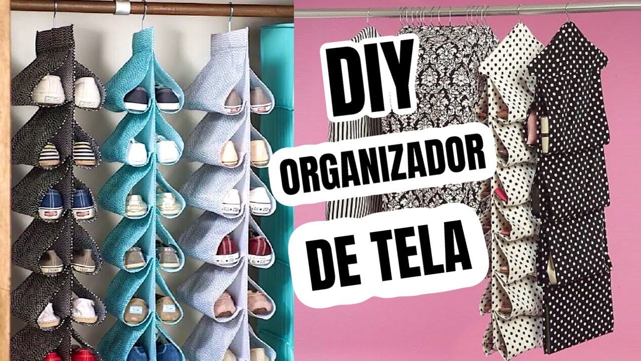 embotellamiento Garantizar Sacrificio Como hacer un organizador de tela | organiza tus zapatos | show de  manualidades - YouTube