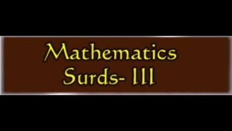 GURUKULAM || Mathematics - Surds (Mains) - P3 || LIVE INTERACTIVE SESSION With R.L.N. Murthy