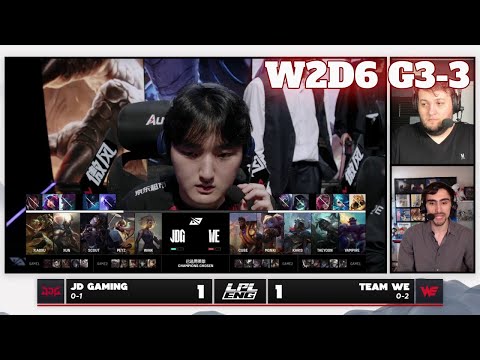 JDG vs WE - Game 3 | Week 2 Day 6 LPL Summer 2025 Split 3 | JD Gaming vs Team WE G3 full