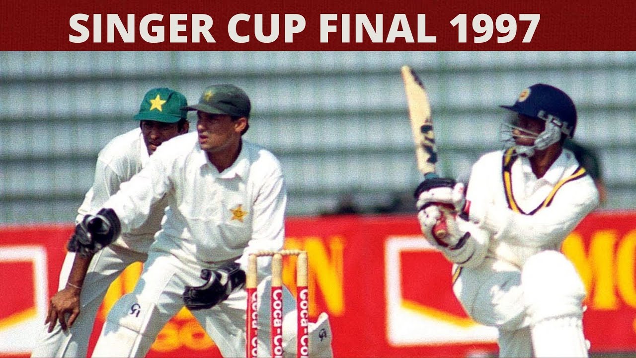 Pakistan vs Srilanka SINGER CUP FINAL SHARJAH 1997  THRILLING HIGHLIGHTS 