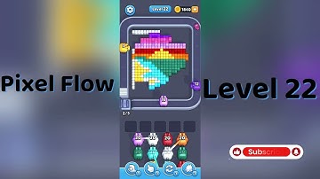 🎮 Pixel Flow Level 22 Walkthrough | Go Answer 🧩✨