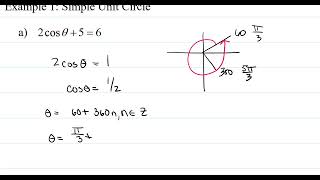 7.5 Solving Trig Equations - Infinite Solutions Ex 1