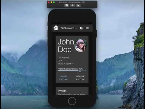 Skclusive-UI in IPhone Host (MobileBlazorBindings)