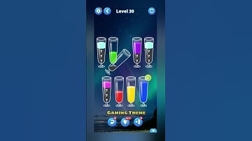 Water Sort puzzle game Level 30 #games #gameplay #shortsvideo #trending #gaming #shorts #puzzle