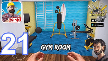 Gym Room - House Flipper Game - Gameplay Walkthrough (iOS & Android) | Official Game - Part 21