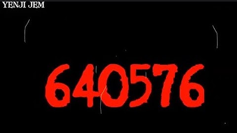 Colorful Numbers 1 to 1 Million! (Yenji Jem RE-UPLOAD)