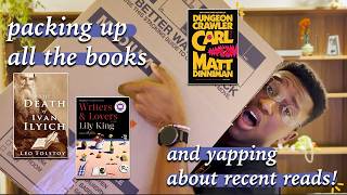 moving all of his books 📚📦 | yap and pack with jon! @andtheywerereaders
