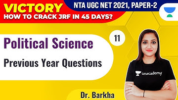 NTA UGC NET 2021 | Political Science by Dr. Barkha | Previous Year Questions
